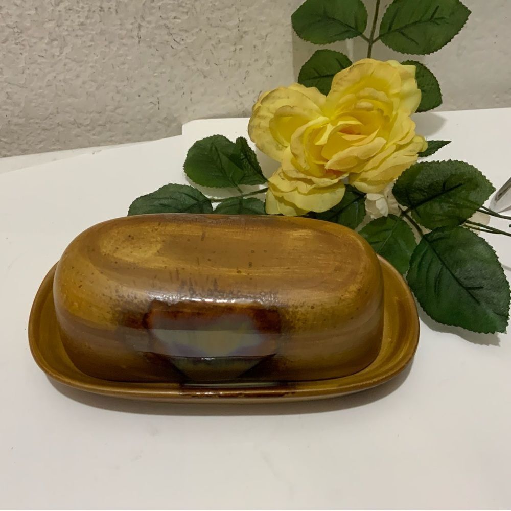 Sango Splash 4951 ¼lb Covered Butter Dish